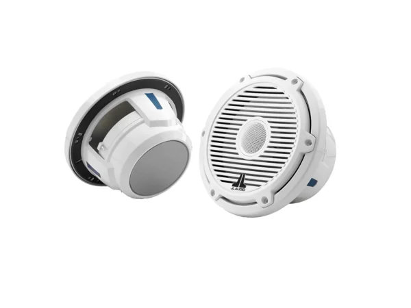 JL Audio M6 Series 7.7" Marine Coaxial Speakers w/Gloss White Classic Grille - M6-770X-C-3GW