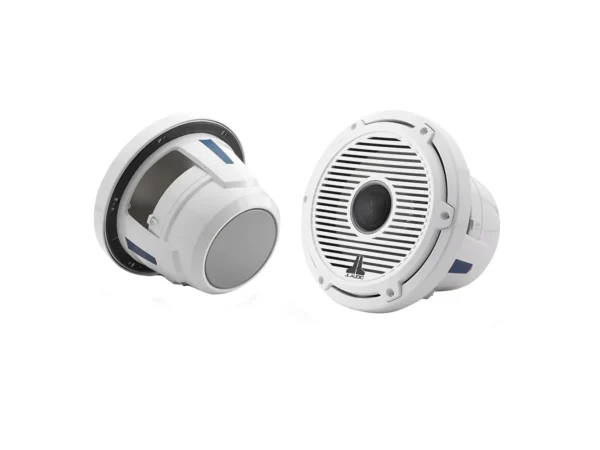 JL Audio M6 Series 8.8" Marine Coaxial Speaker w/Gloss White Classic Grille & Black Tweeter Mesh - M6-880X-C-GwGw