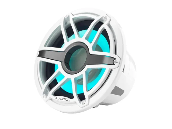 JL Audio M7 12" Marine Subwoofer w/Gloss White Sport Grille & Transflective™ LED Lighting - M7-12IB-S-GwGw-i-4