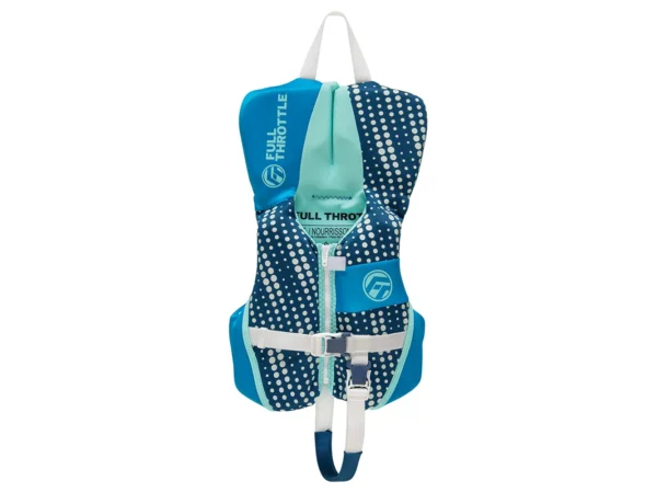 Full Throttle Infant Rapid-Dry Flex-Back Life Jacket - Aqua