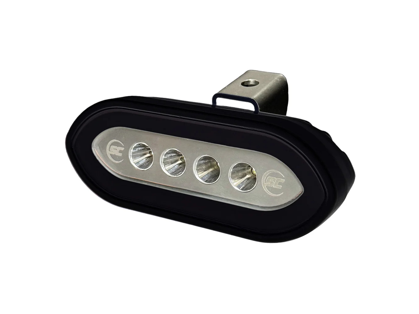 Shadow-Caster Bracket Mount Spreader Light - Black Housing - White