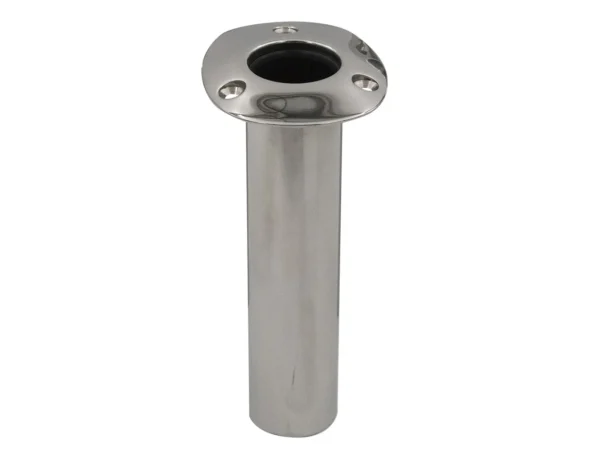C.E. Smith Flush Mount Rod Holder - 0 Degree - Black Liner w/Drain - No Logo