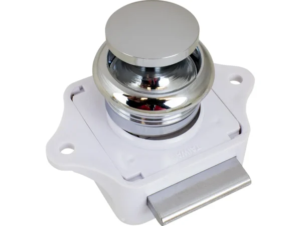 Sea-Dog Push Button Rim Latch - Chrome Plated Brass