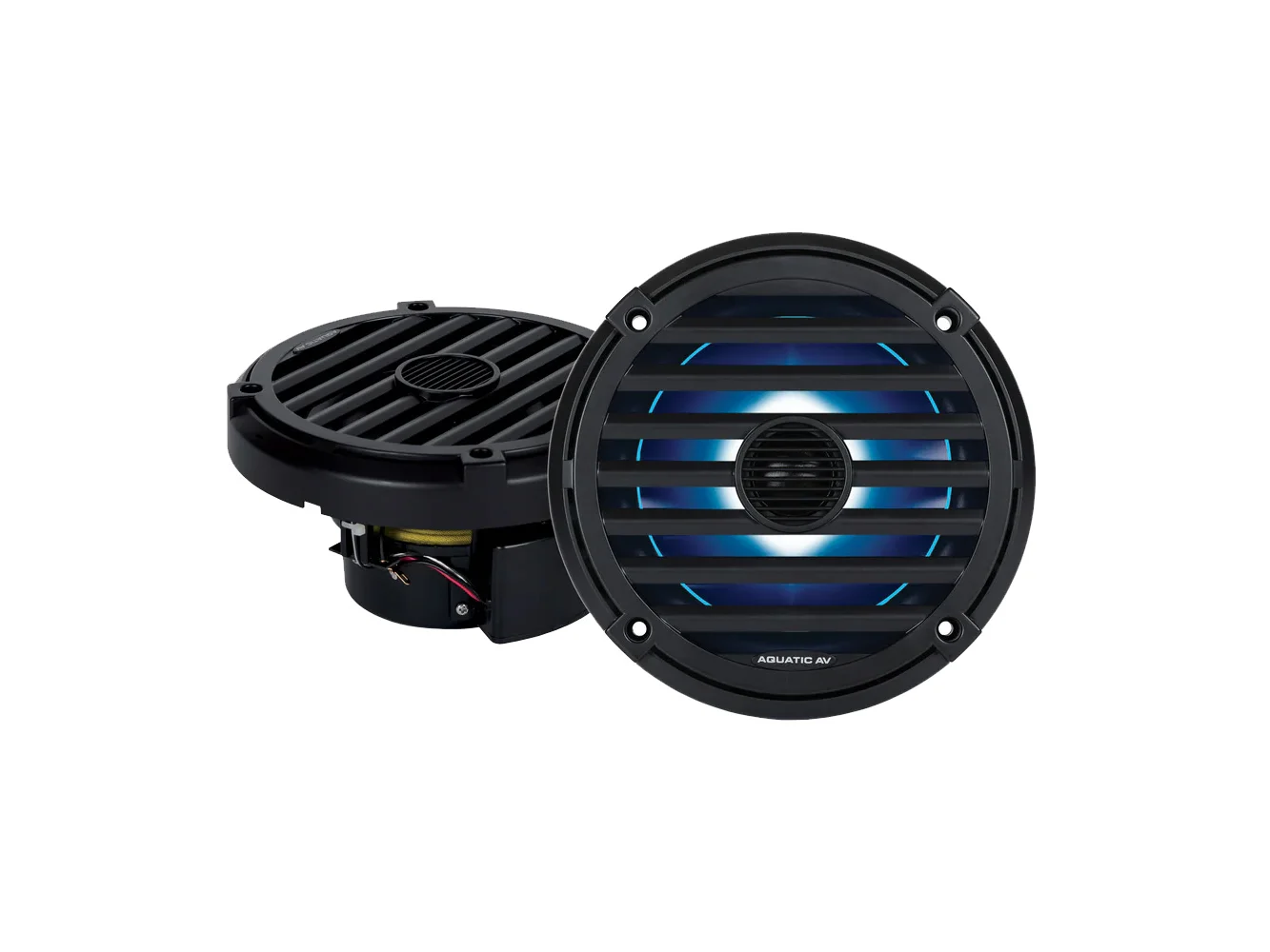 Aquatic AV ELITE 6.5" RGB Speakers - Black - Pair