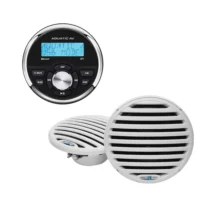Aquatic AV GP1 Essentials w/GP1 Gauge Stereo & Economy 6.5" Speaker - White
