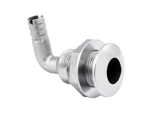 Whitecap 1-1/2" Duplex Stainless Steel 90 Degree Thru-Hull Fitting