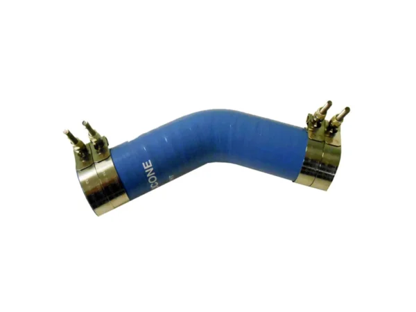 Trident Marine 2-1/2" ID 45° Blue Silicone Molded Wet Exhaust Elbow w/4 T-Bolt Clamps