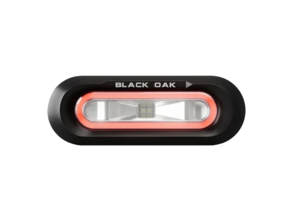 Black Oak Low Pro™ Flush - Black Housing - Red LED
