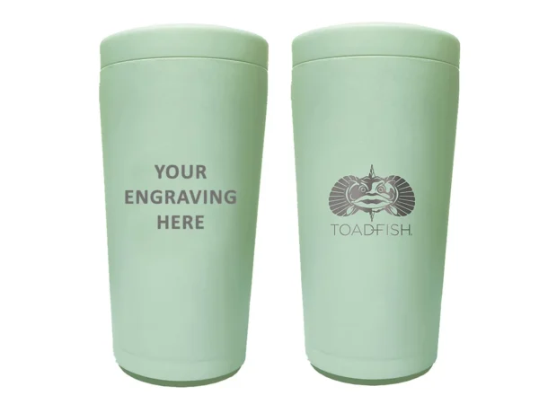 Toadfish Custom Engraved Non-Tipping Can Cooler 2.0 - Seagrass (MINIMUM ORDER QUANTITY OF 25)