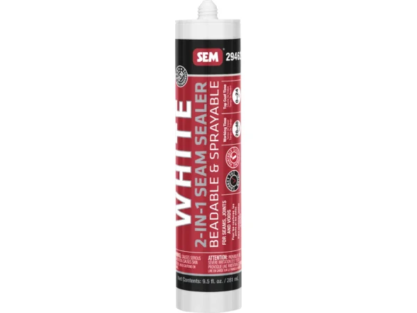 SEM 2-IN-1 Seam Sealer - 9.5oz Tube - White