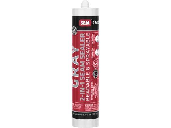 SEM 2-IN-1 Seam Sealer - 9.5oz Tube - Grey