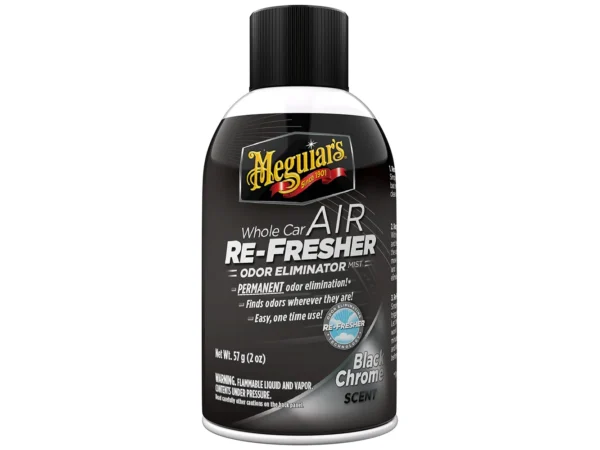 Meguiar's Whole Car Air Refresher Odor Eliminator - Black Chrome Scent