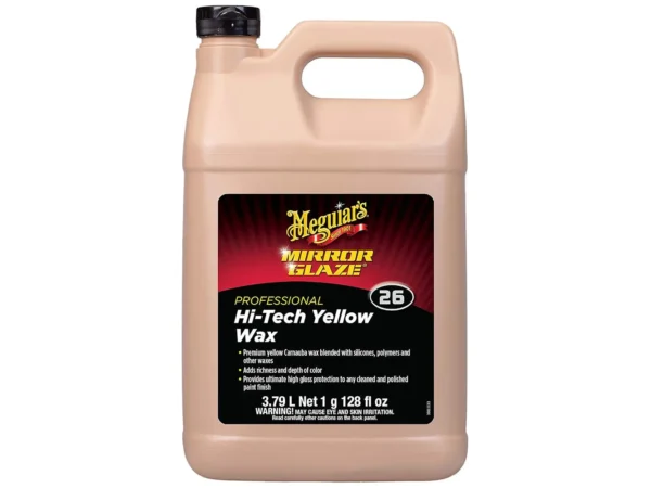 Meguiar's Professional Hi-Tech Yellow Liquid Wax - 1 Gallon