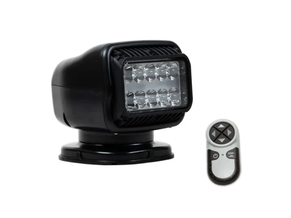 Golight GT Series LED Hybrid Light Permanent Mount w/Hardwired Dash Mount Remote - 12V - Black