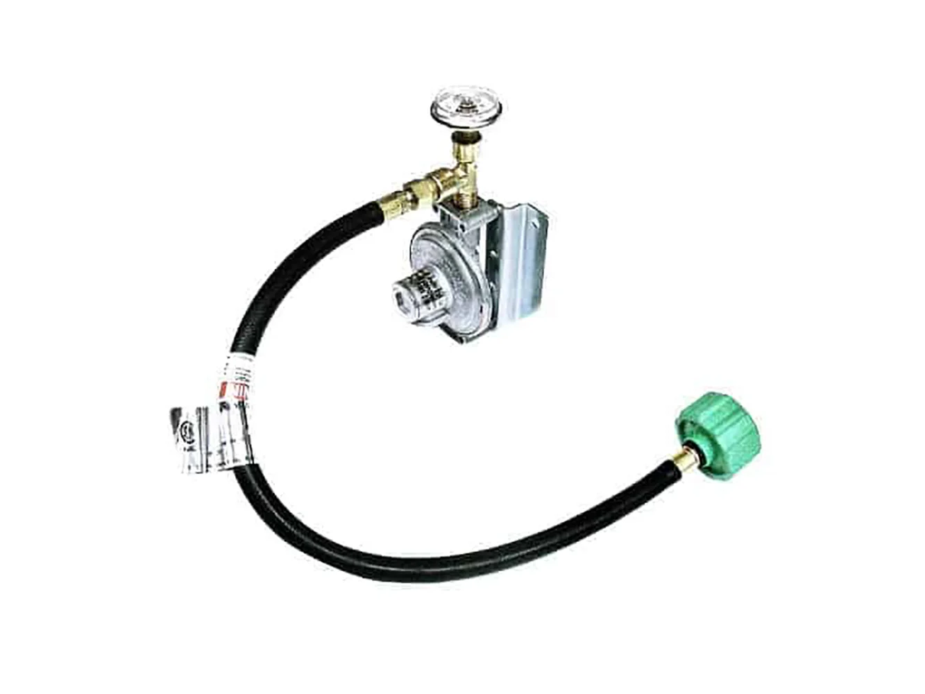 Trident Marine Single Stage Regulator w/300 PSI Gauge & 20" Pigtail w/Wall Mount