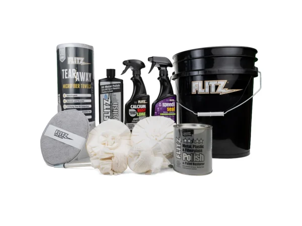 Flitz 5-Gallon Black Bucket Detailers Kit