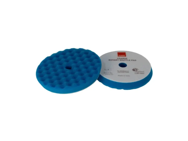 RUPES Velcro Waffle Coarse Polishing Foam Pad f/Rotary Polishers 180mm - Blue