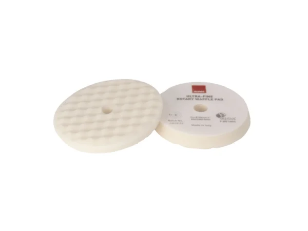 RUPES Velcro Waffle Ultra-Fine Polishing Foam Pad f/Rotary Polishers 90mm - White