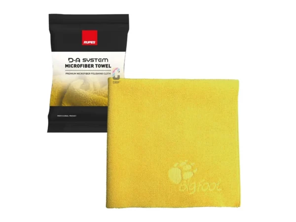 RUPES D-A System Microfiber Towel 16x16 - Yellow