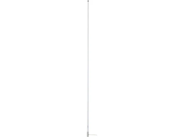 Scout 8' White VHF Antenna 6dB Stainless Steel Ferrule w/5M RG-58 Coax Includes PL-259 KS-42