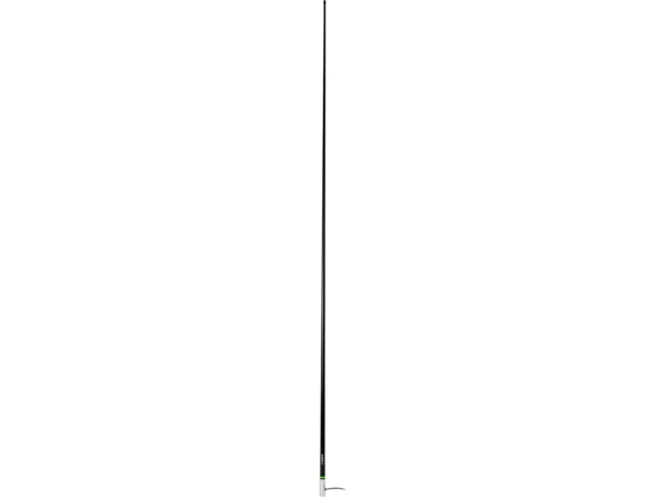 Scout 8' Black VHF Antenna 6dB Heavy Stainless Steel Ferrule w/6M RG-8x Includes PL-259 Heavy Duty Offshore Antenna KS-43