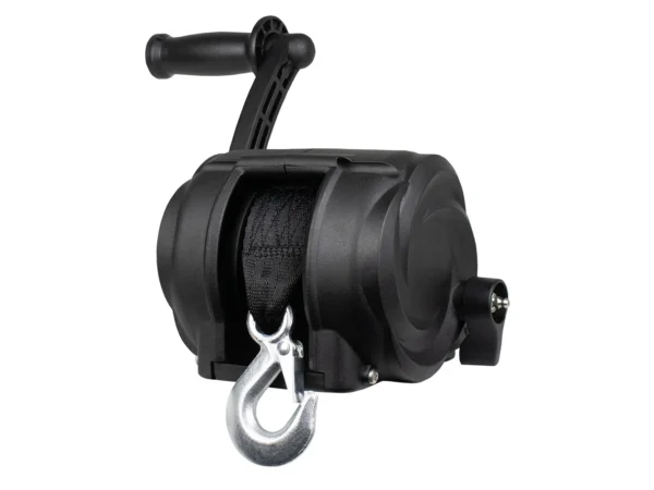 Powerwinch Premier Series Winch 2000lb, 8", Crank Arm - Carbon Black