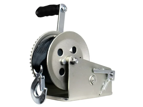 Powerwinch Utility Series Winch 1,800lb, 2 Speed, 6" Crank Arm - Zinc