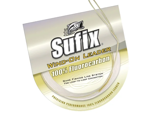 Sufix Wind-On 100% Clear Fluorocarbon Leader - 80lb - 11 yds