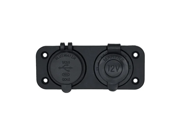Bluewater Round Dual USB/USB-C Charger