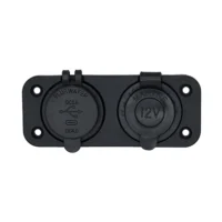 Bluewater Dual USB/USB-C 12V Combo Receptacle w/Plate