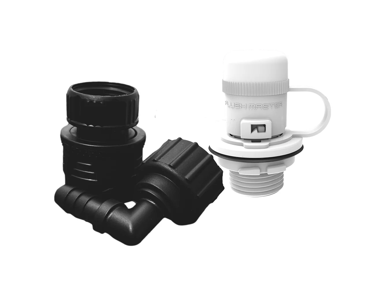 Flushmaster Flush Port Quick Connect f/Mercury - White