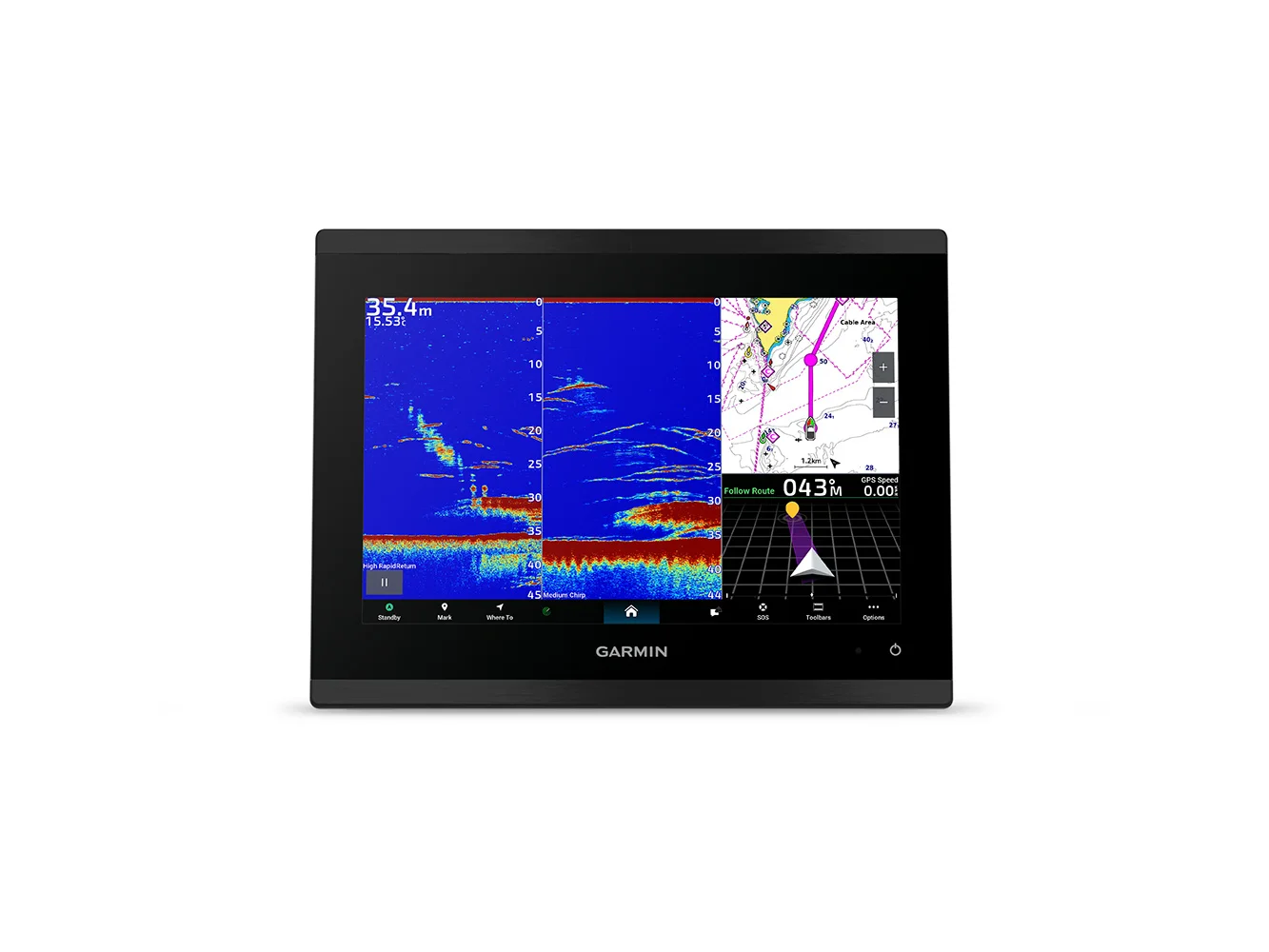 Garmin GPSMAP® 9010xsv Premium Chartplotter/Sonar Combo w/Worldwide Basemap