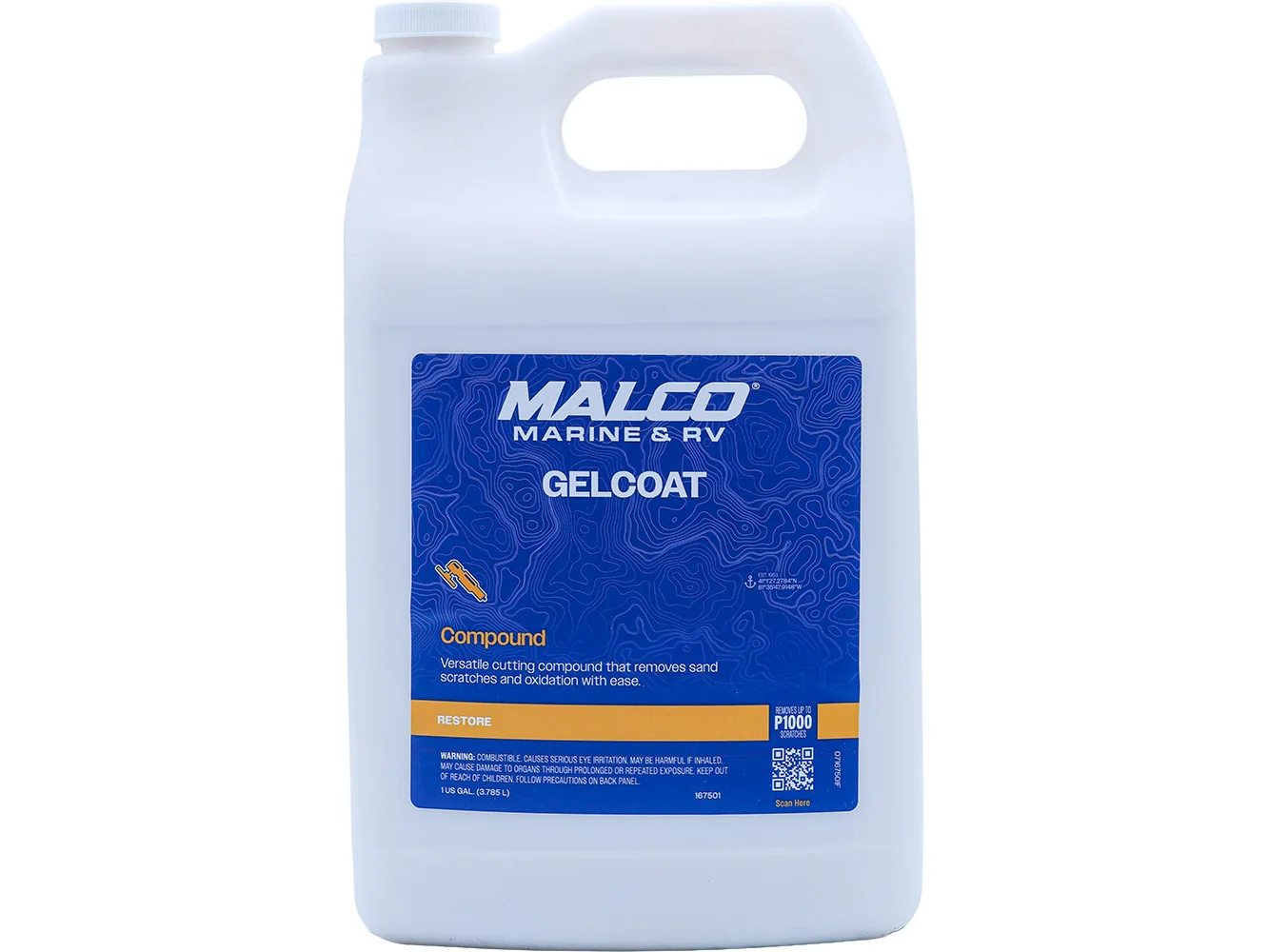Malco Gel Coat Compound - 1 Gallon