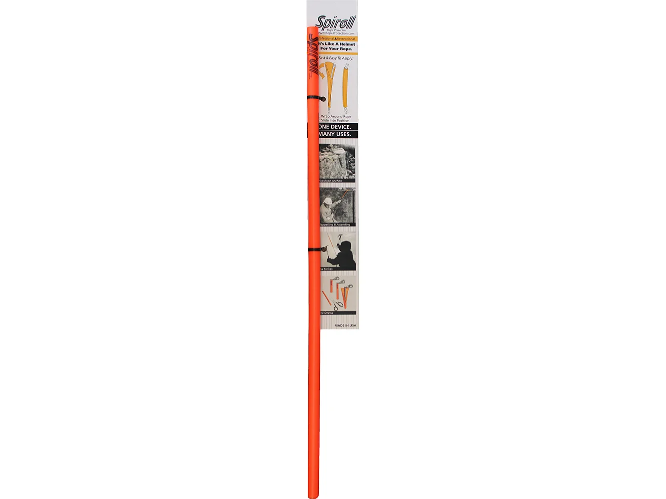 Spiroll Rope Protector Orange f/Lines 1/2" & Greater