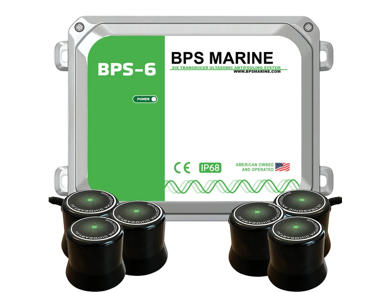 BPS Marine BPS-6 6-Transducer Ultrasonic Antifouling System - 12VDC