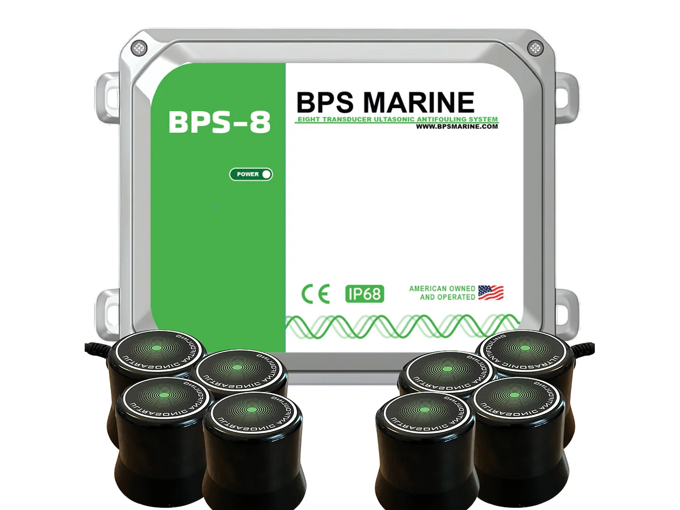 BPS Marine BPS-8 8-Transducer Ultrasonic Antifouling System - 12VDC