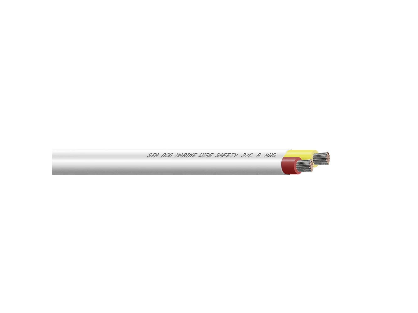 Sea-Dog 6/2 AWG Flat Duplex Safety Wire Red/Yellow - 50'