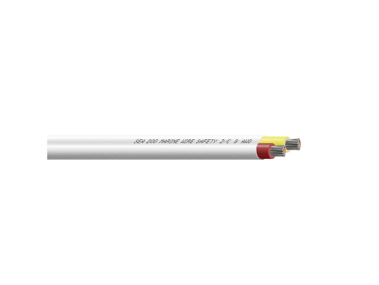 Sea-Dog 8/2 AWG Flat Duplex Safety Wire Red/Yellow - 100'