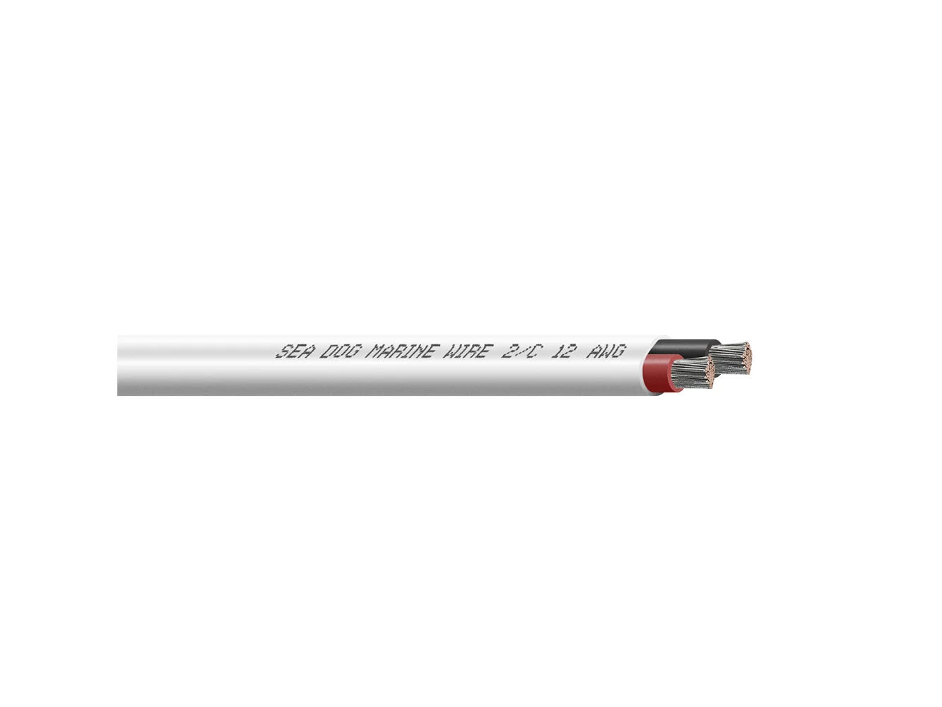 Sea-Dog 12/2 AWG Flat Duplex Wire - Red/Black - 500'