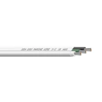 Sea-Dog 16/3 AWG Flat Triplex Wire - White/Green/Black - 100'