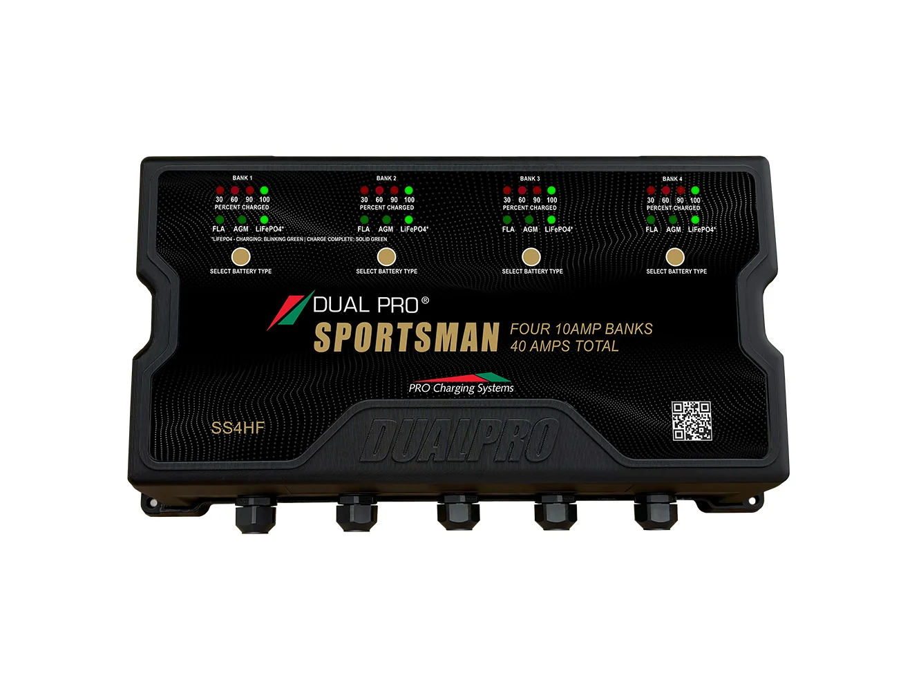 Dual Pro Sportsman HF (High Frequency) Battery Charger 40A - 4 Bank