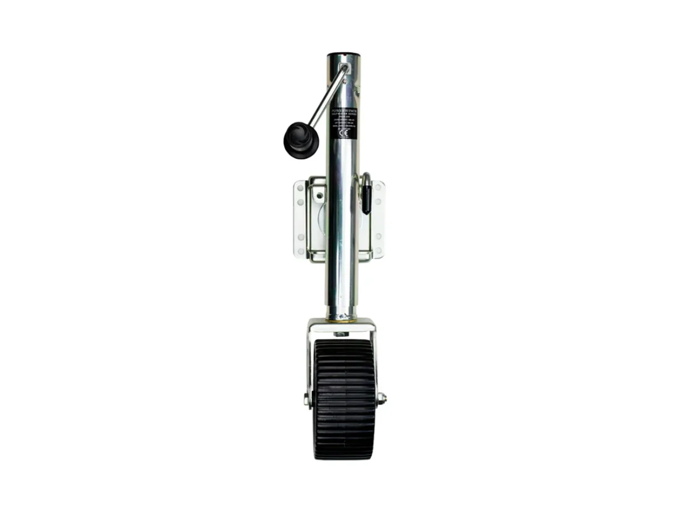 Powerwinch Saltwater Series Jack - 1200lb, Weld-On, Single Wheel Wide, Zinc 500+ HR Salt Spray