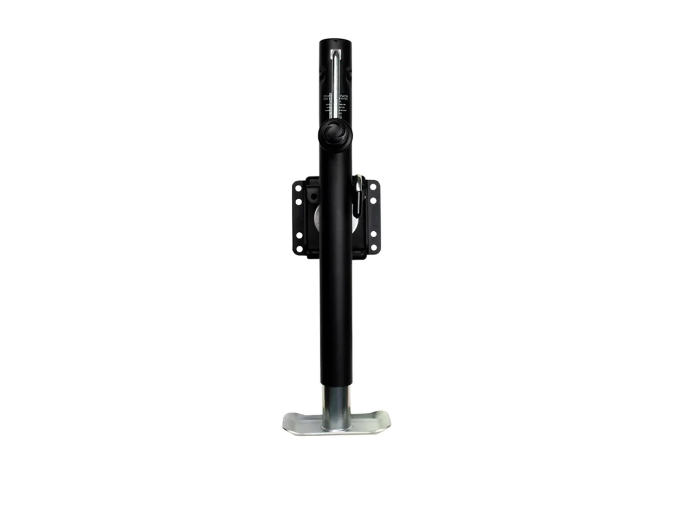 Powerwinch Select Series Jack - 2500lb, Weld-On, Flat Plate, Carbon Black