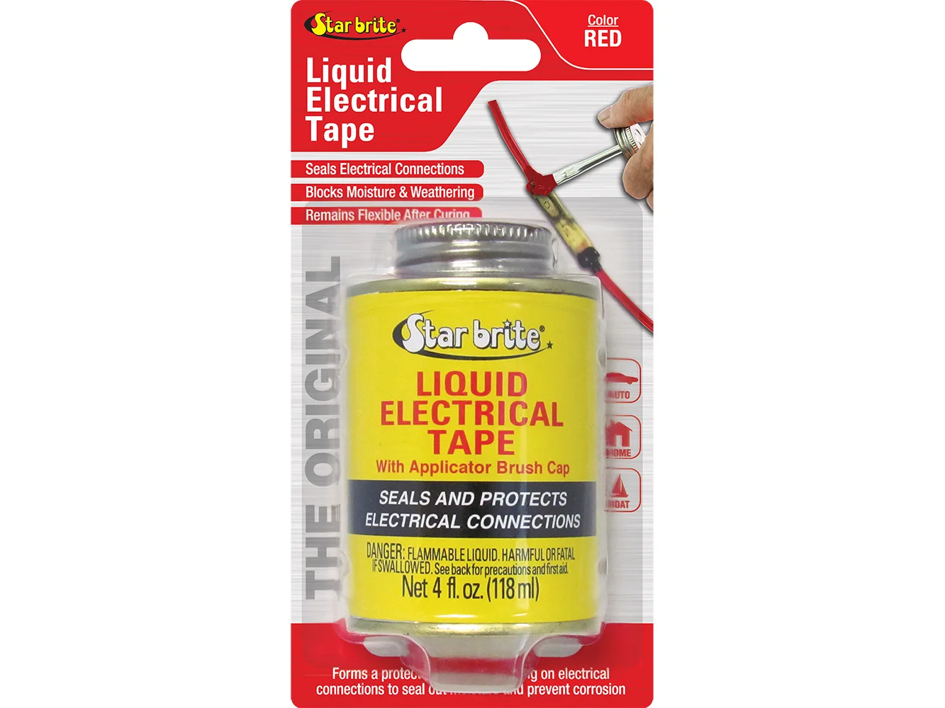 Star brite Liquid Electrical Tape - Red - 4 oz