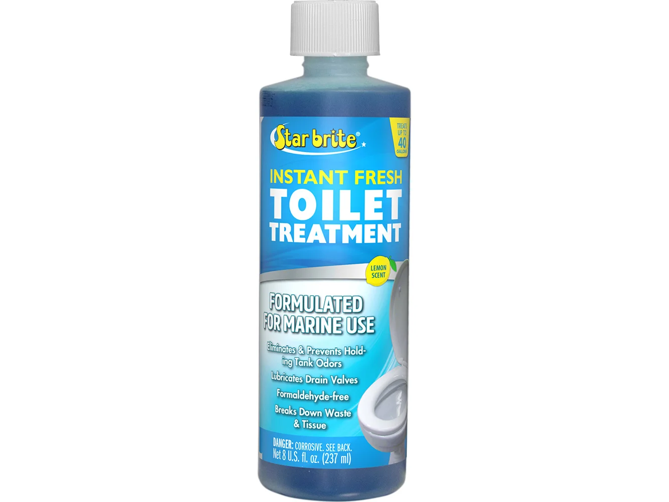 Star brite Instant Fresh Toilet Treatment - Lemon Scent - 8 oz *6 Pack