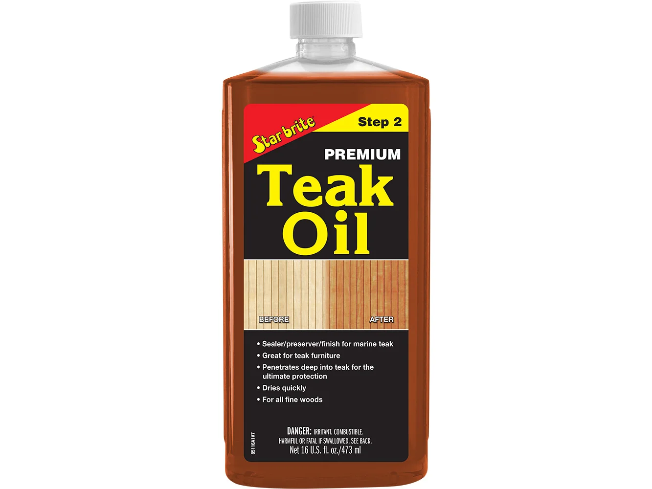 Star brite Premium Golden Teak Oil - 16 oz