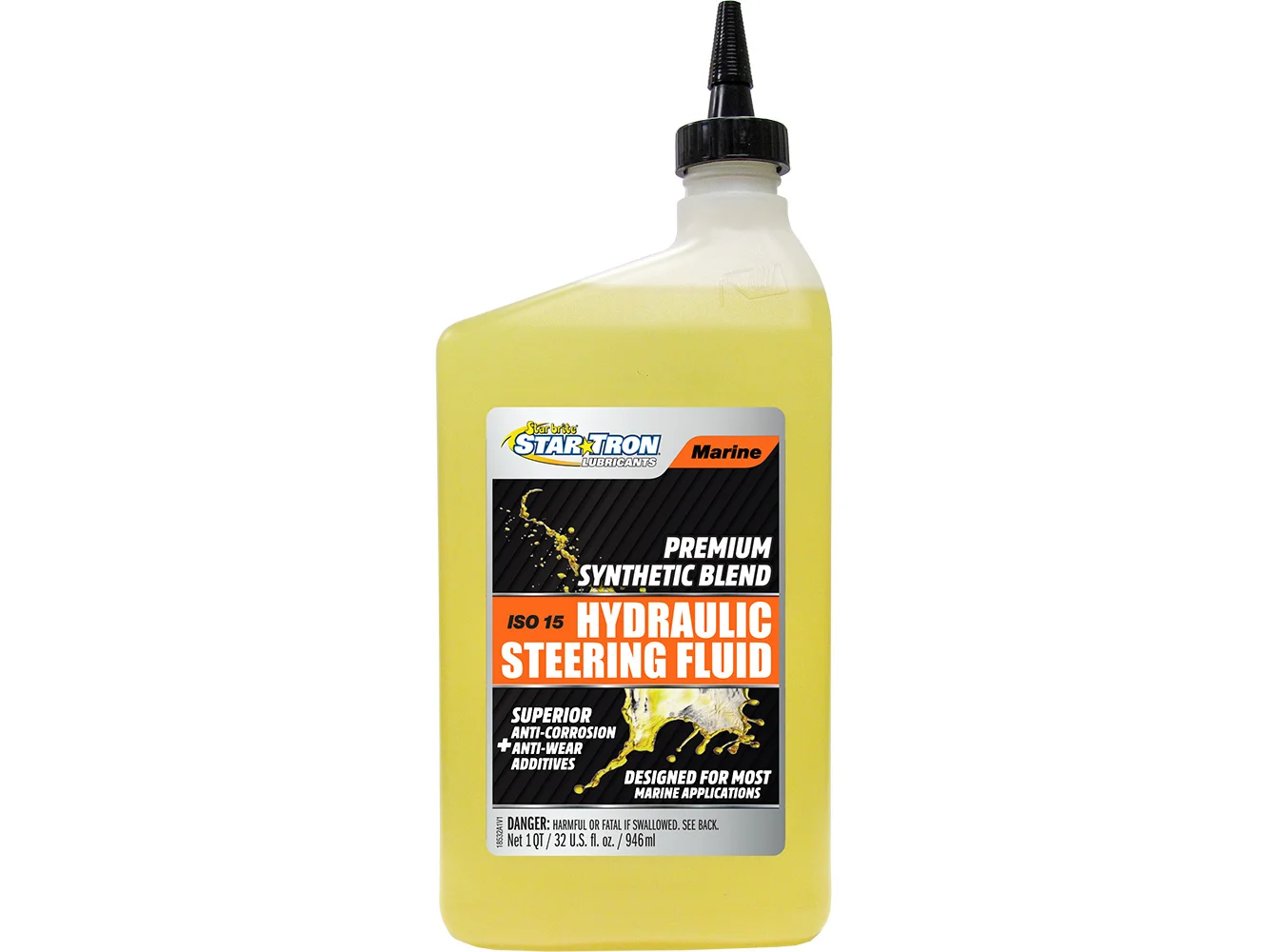 Star brite Hydraulic Steering Fluid - ISO 15 Marine Synthetic Blend - 32 oz