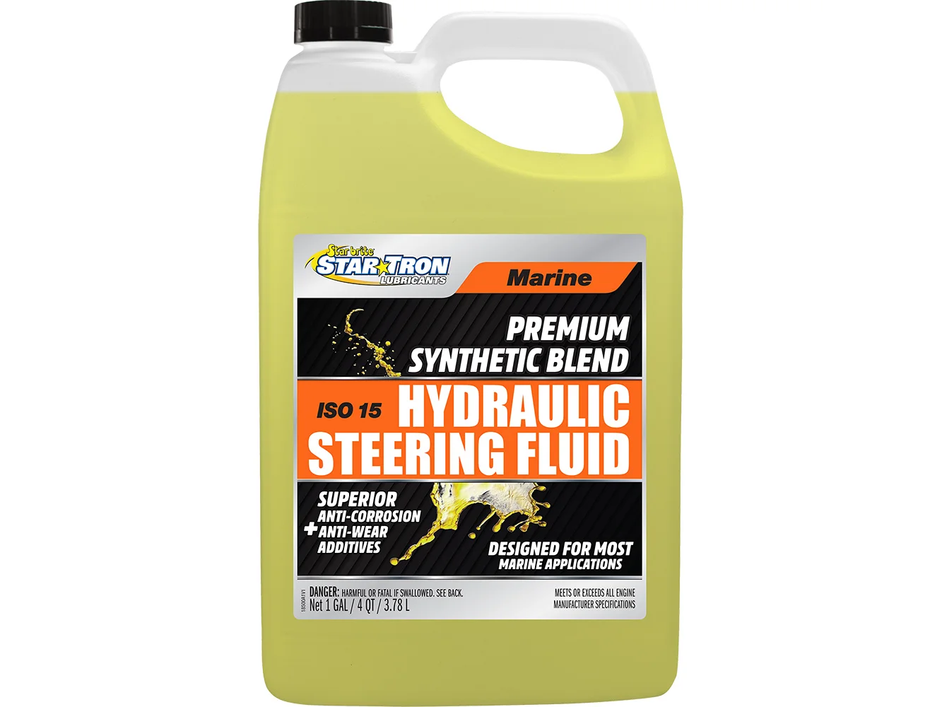 Star brite Hydraulic Steering Fluid - ISO 15 Marine Synthetic Blend - 1 Gallon