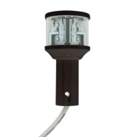 Seaview Round 24V LED Combo Masthead Light, White All Round Light Bar Top - C5 Certified - Black