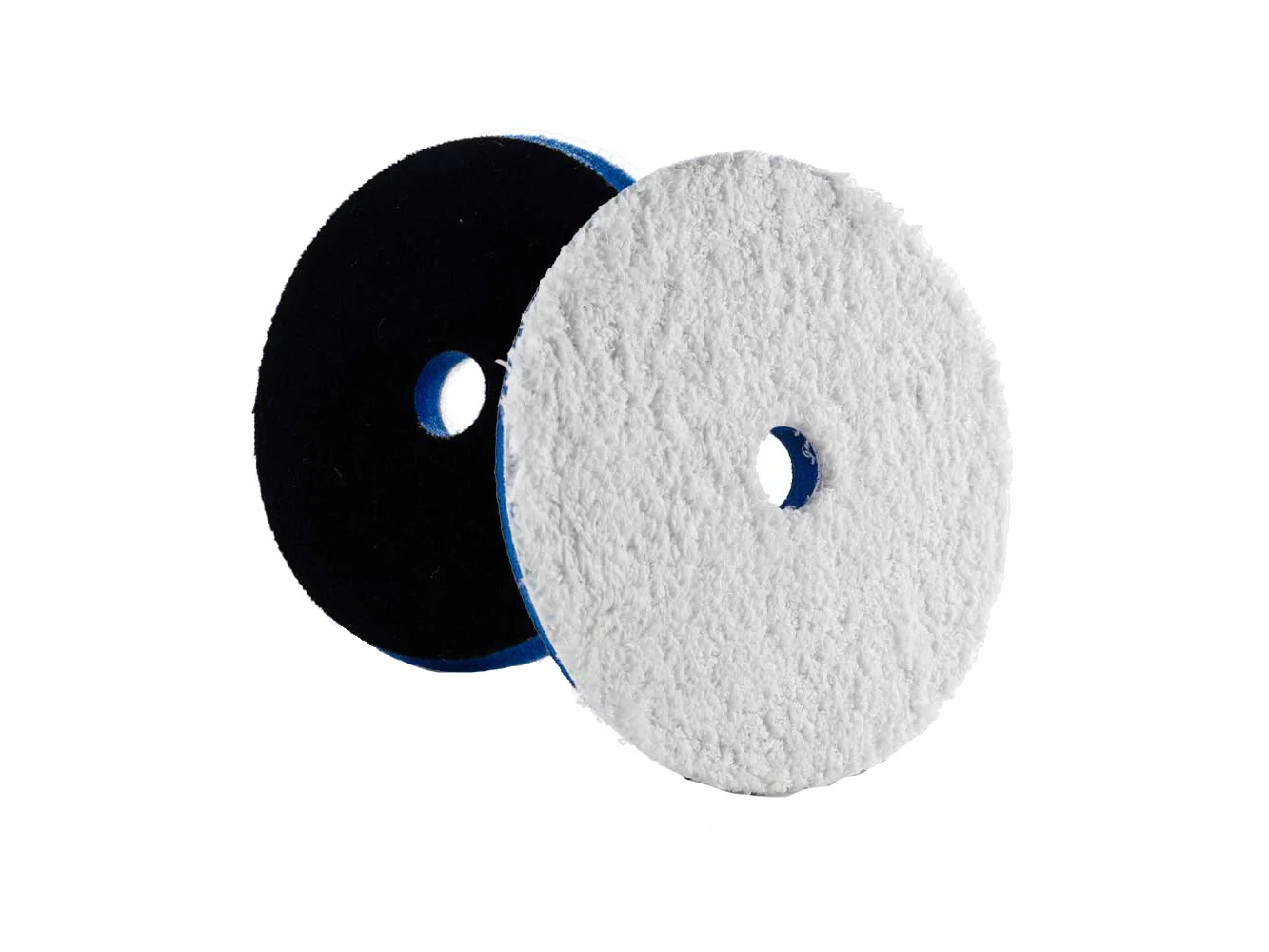 Lake Country HDO Heavy Cutting Microfiber Pad 6.5" - Blue Foam w/White Microfiber